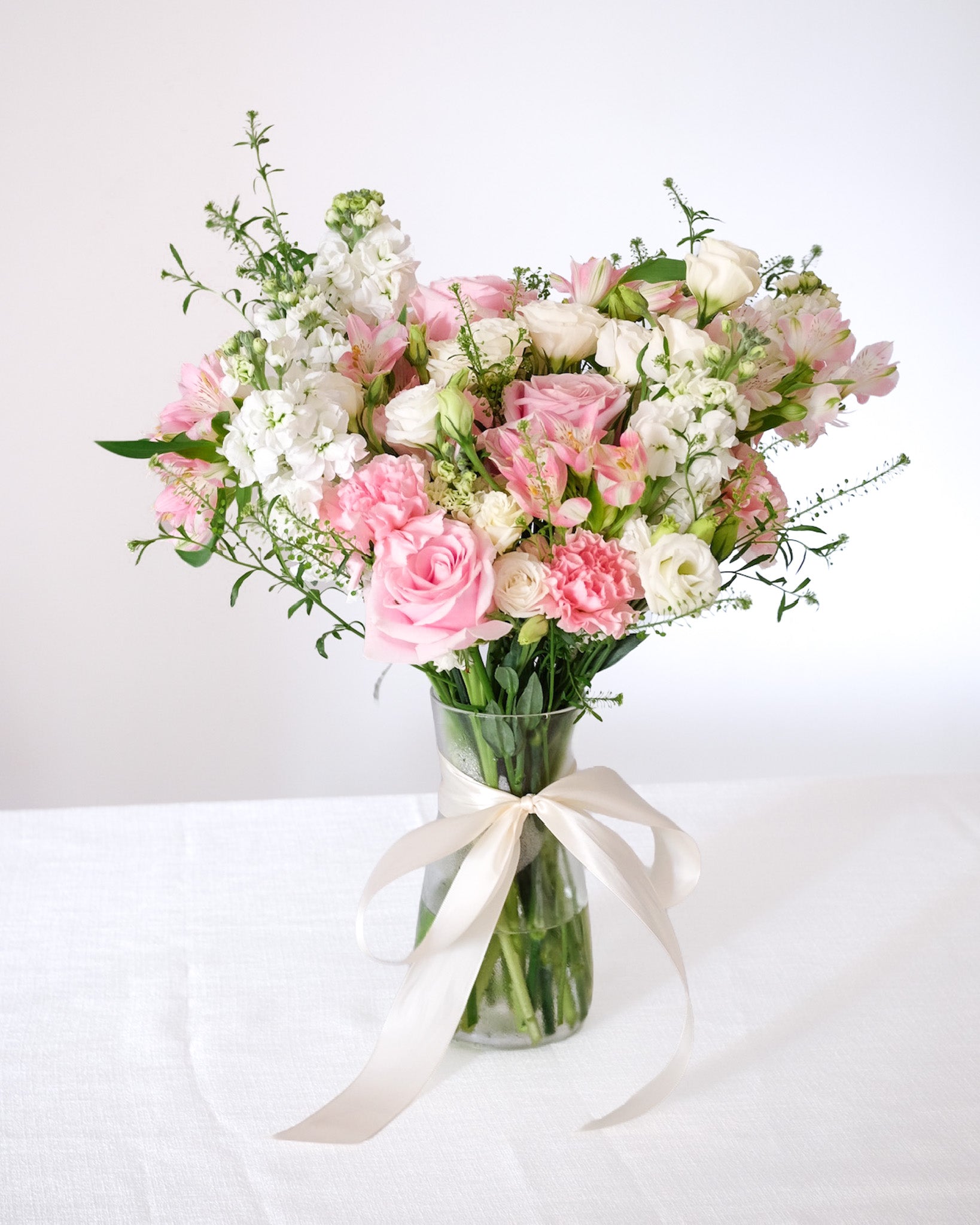 Pinky Promise | Pink Rose & Carnation Vase Arrangement