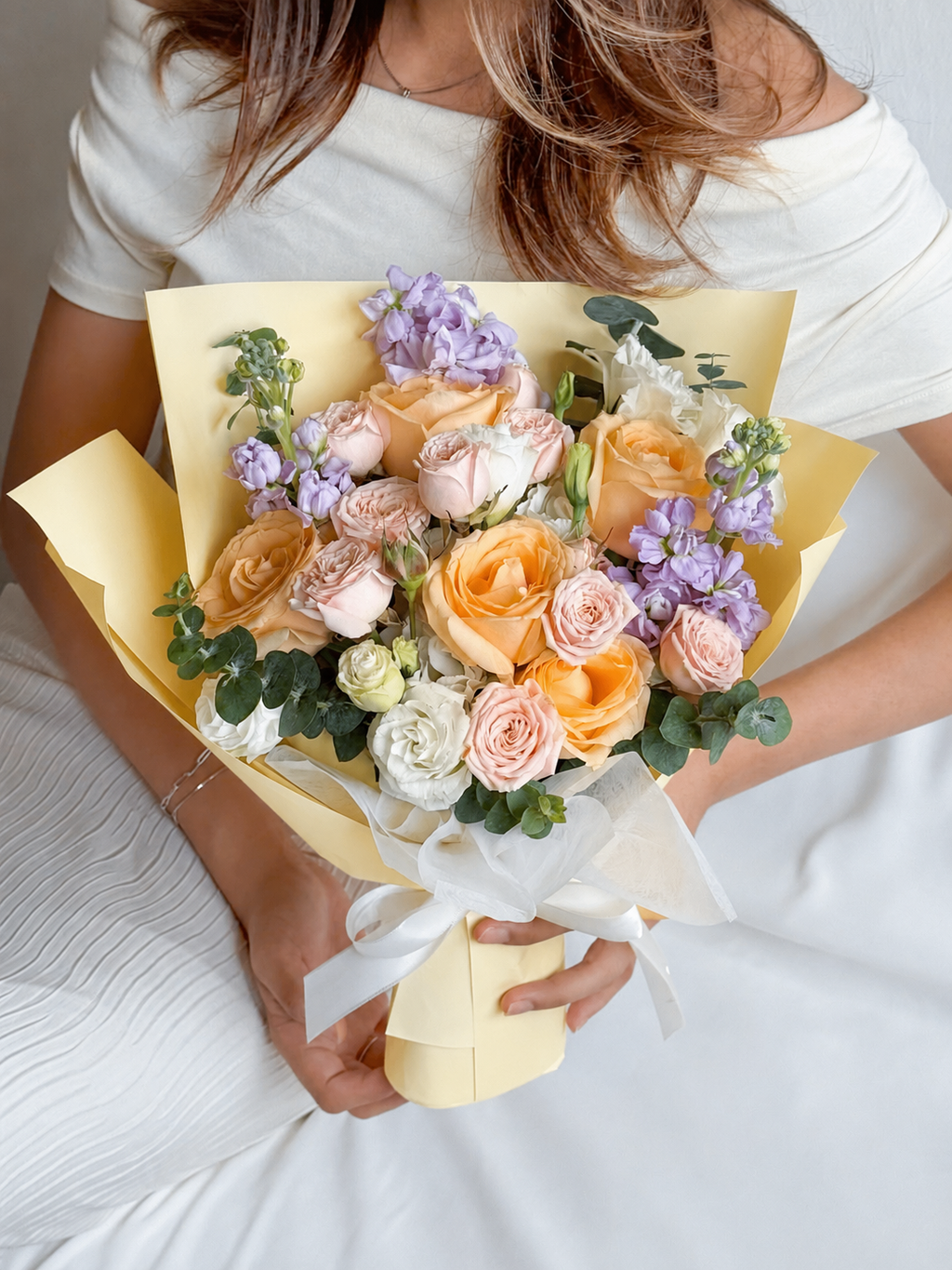 Whimsical Charm | Champagne Rose Bouquet