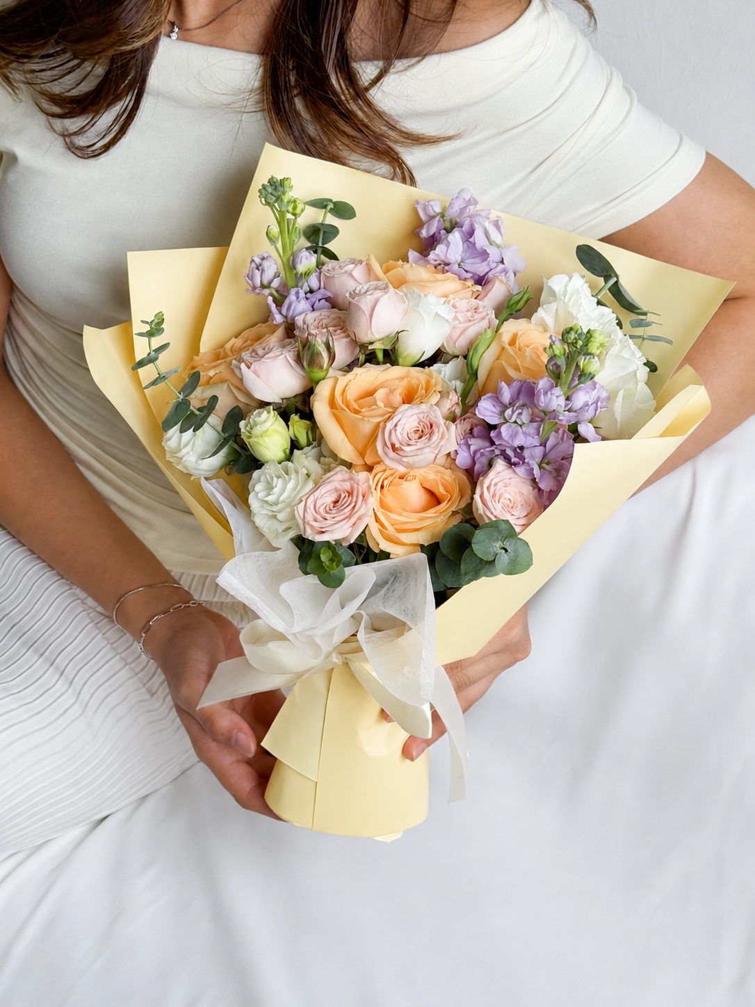 Whimsical Charm | Champagne Rose Bouquet
