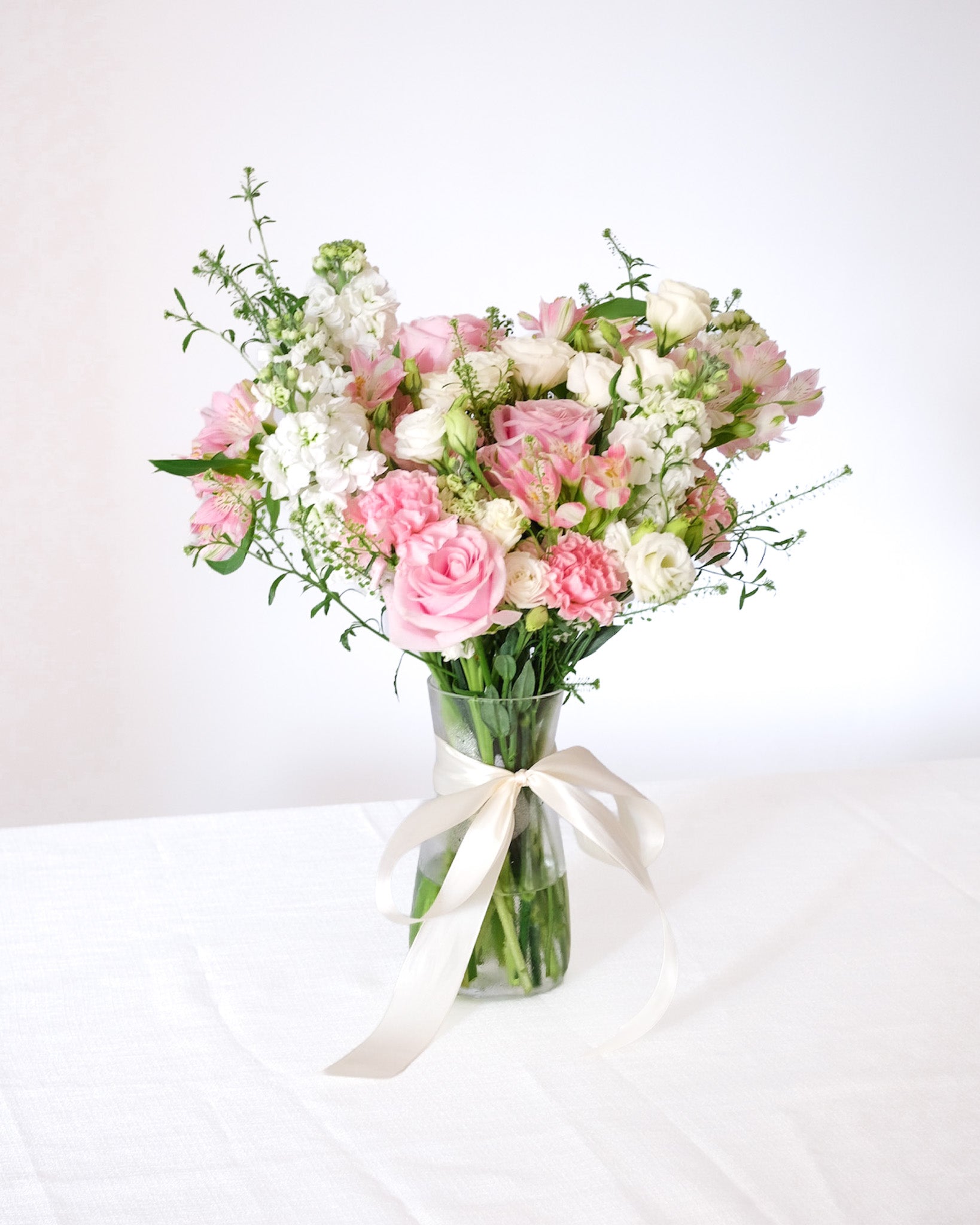 Pinky Promise | Pink Rose & Carnation Vase Arrangement