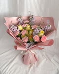 Sunlit Memories | Large Rose & Carnation Bouquet