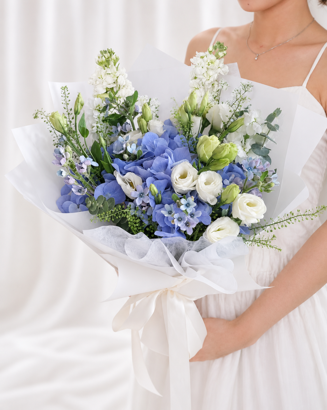 Tranquil | Blue Hydrangea Bouquet