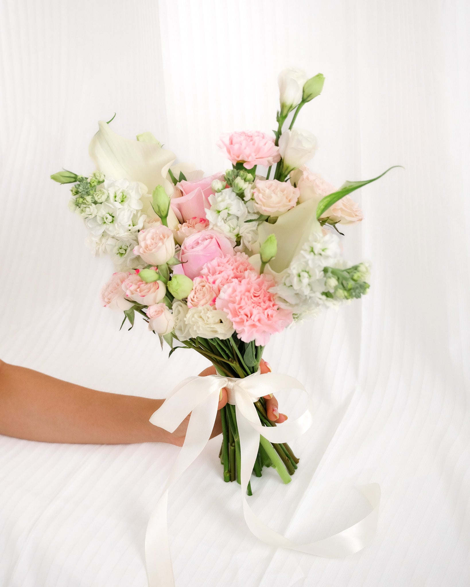 Forever Yours | Calla Lily & Rose Bridal Bouquet