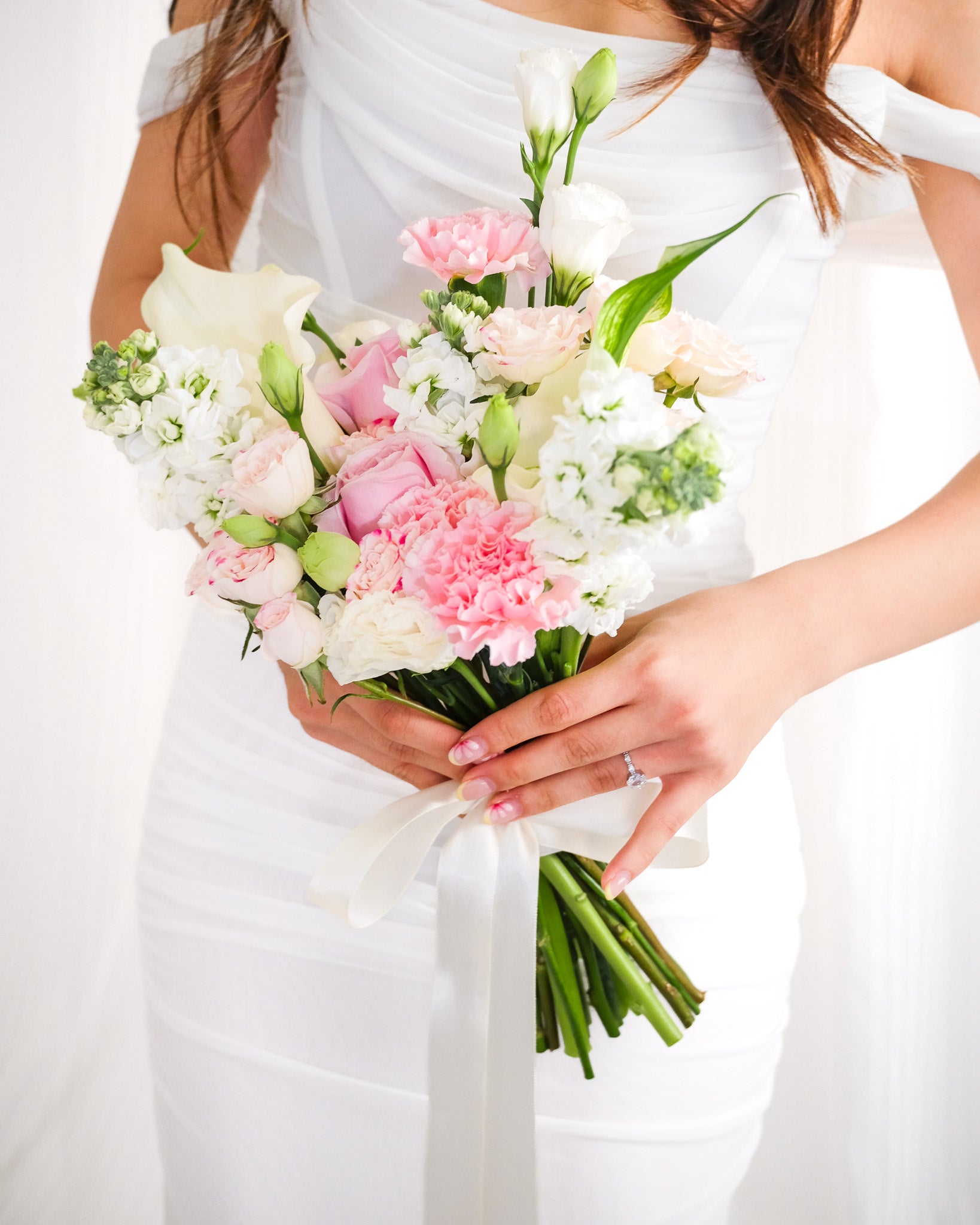 Forever Yours | Calla Lily & Rose Bridal Bouquet