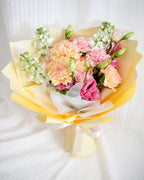 Always Thankful | Yellow & Pink Carnation Bouquet