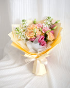 Always Thankful | Yellow & Pink Carnation Bouquet