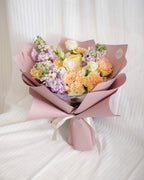 Forever Grateful | Yellow Carnation & Rose Bouquet