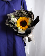 Bright Success  | Petite Sunflower & Eustoma Bouquet