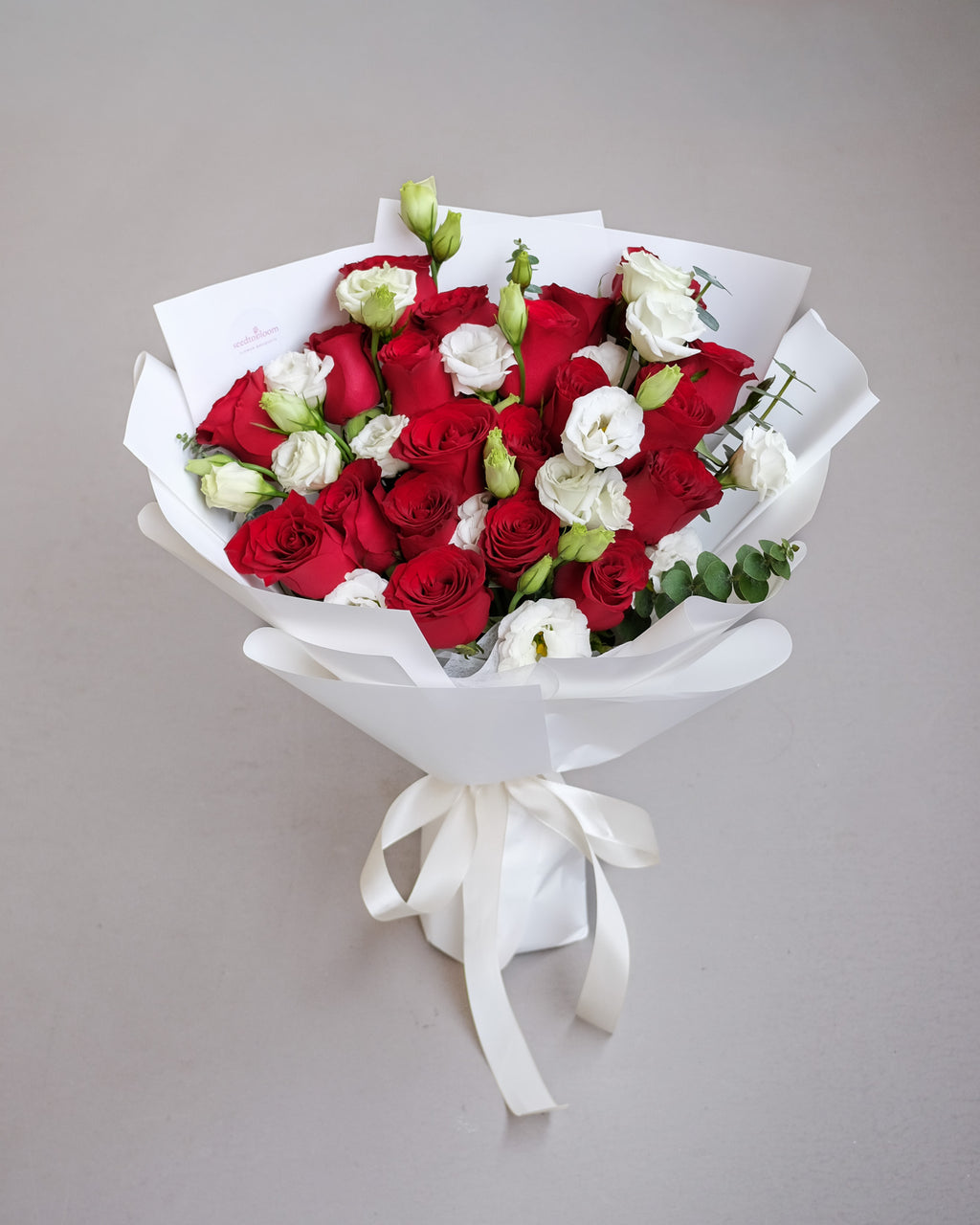 True Love | Red Rose & Eustoma Bouquet