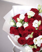 True Love | Red Rose & Eustoma Bouquet