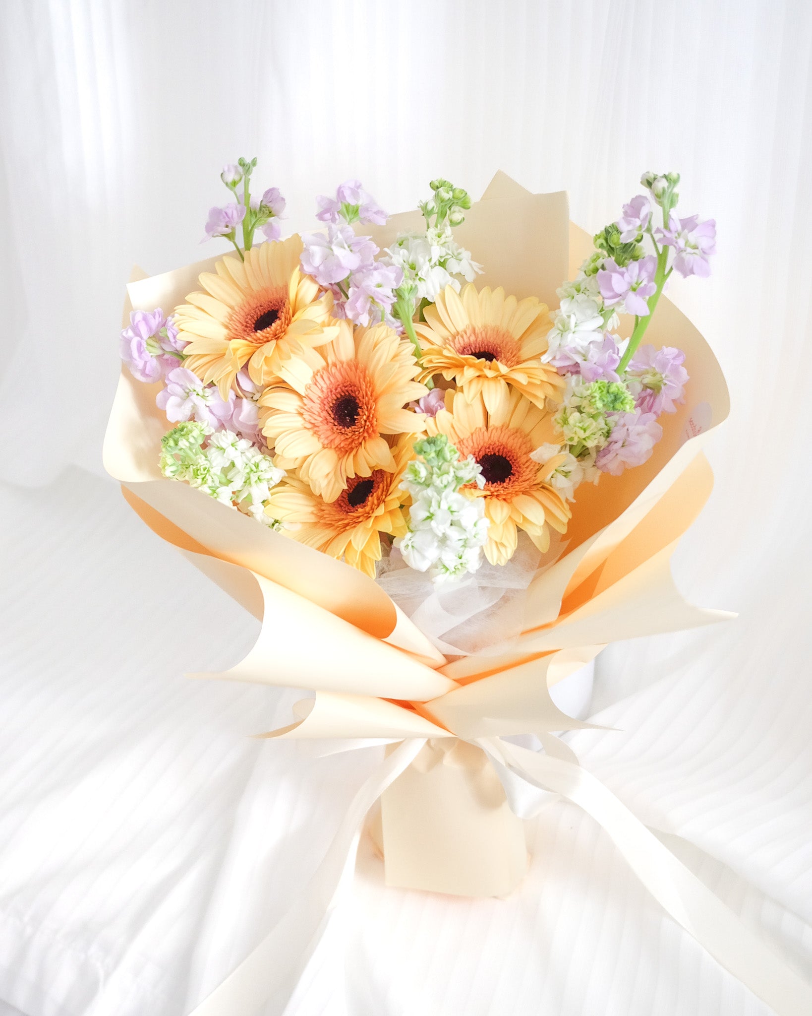 Little Joys | Yellow Gerbera &  Matthiola Bouquet
