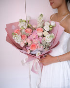 Last Forever | Pink Hydrangea & Pink Rose Bouquet