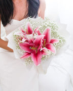 Everlasting | Pink Lily & Baby's Breath Bouquet