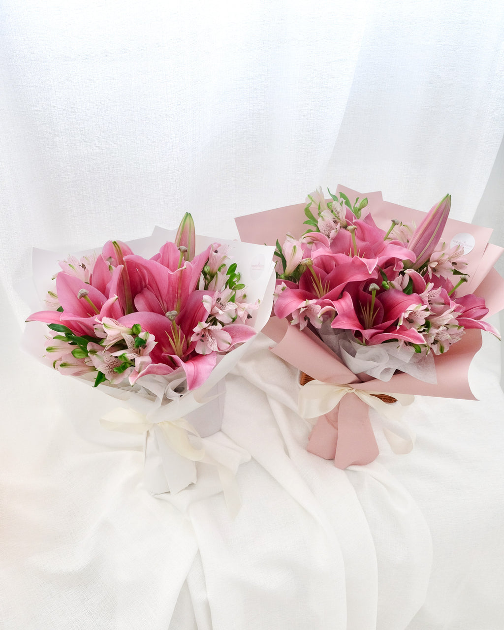 Radiance | Pink Lily & Alstroemeria Bouquet