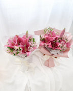 Radiance | Pink Lily & Alstroemeria Bouquet