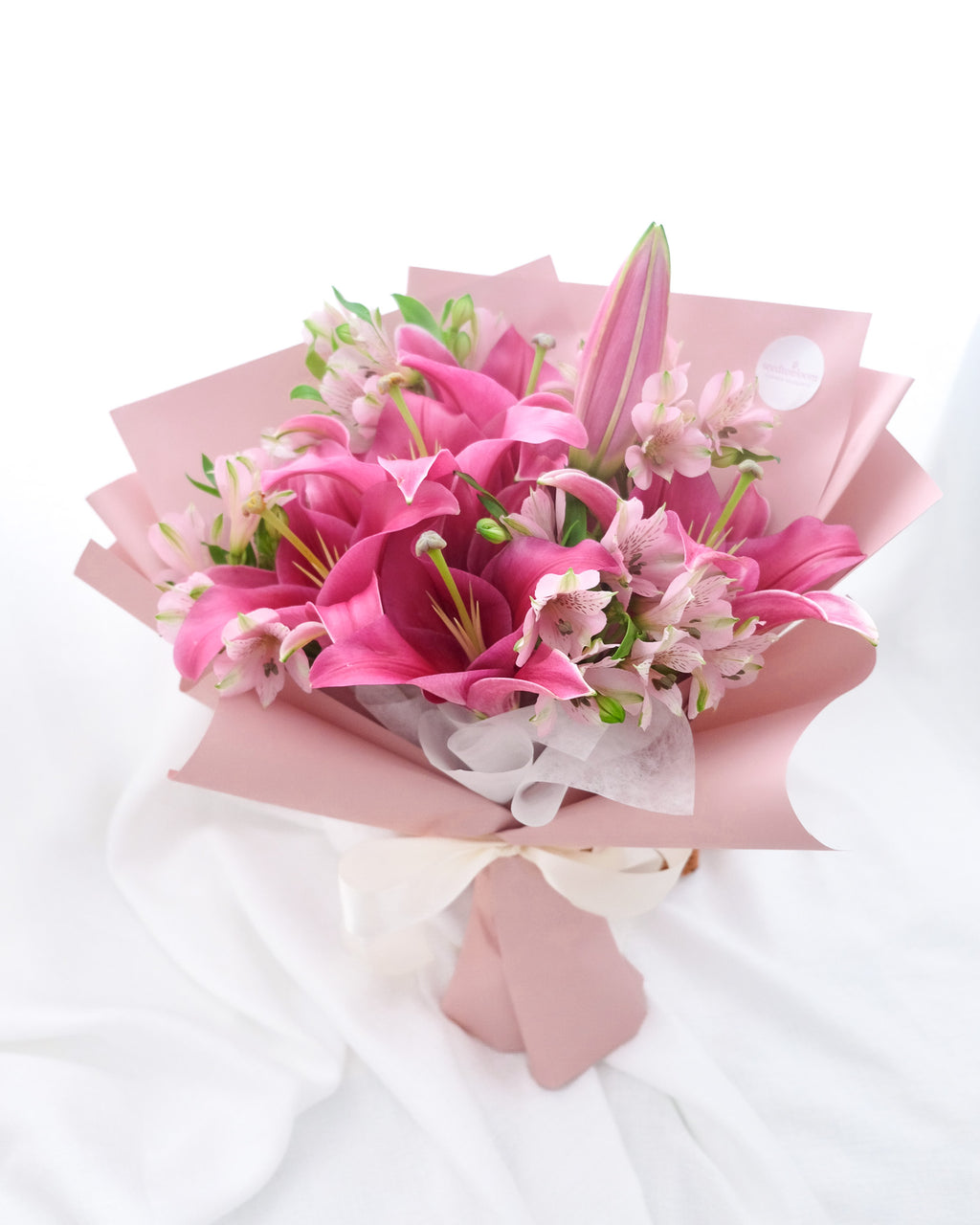 Radiance | Pink Lily & Alstroemeria Bouquet