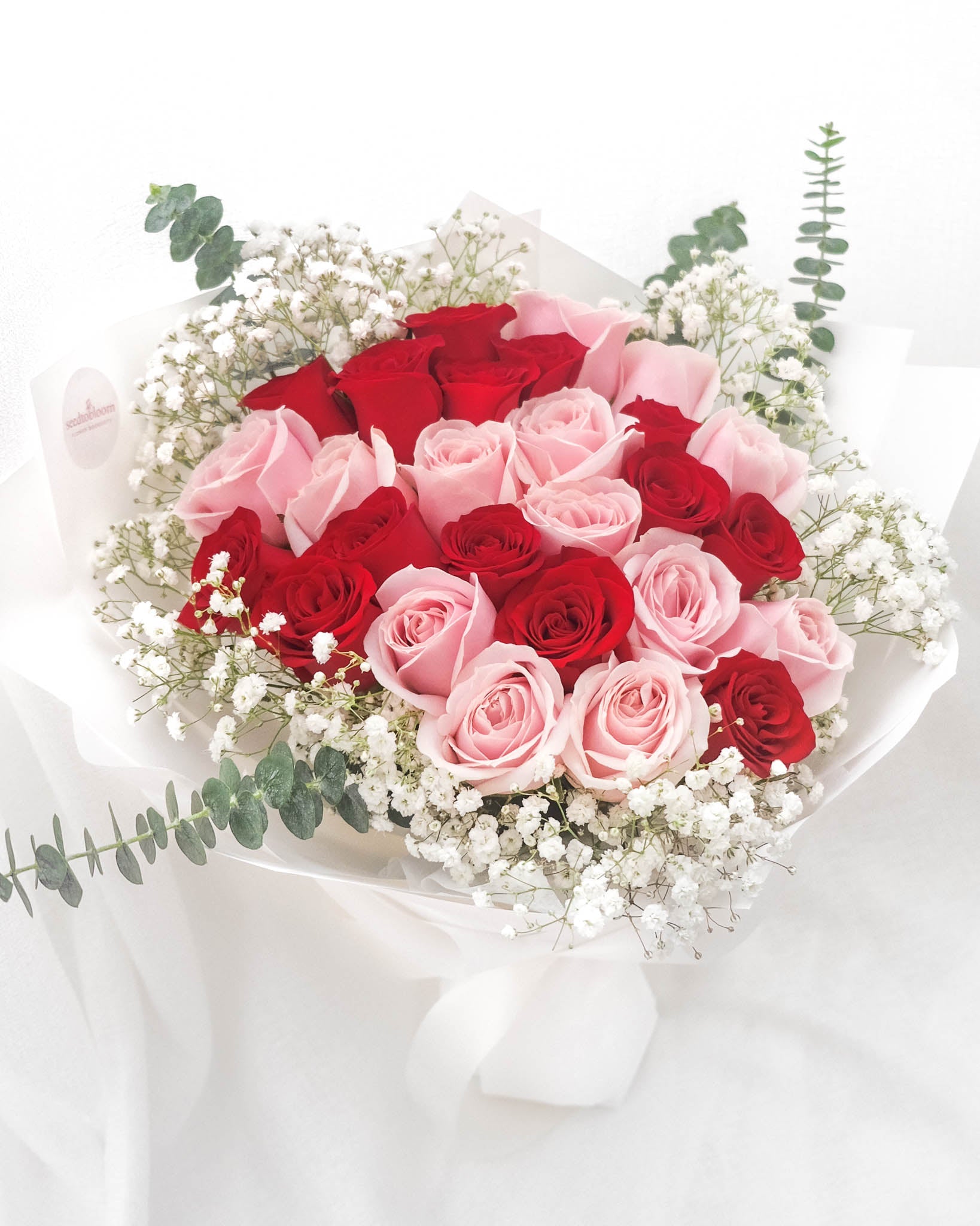Love, Always | Red & Pink Roses Bouquet