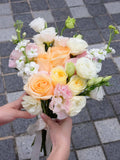 Spring Promise | Yellow & Pink Rose Bridal Bouquet
