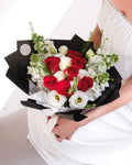 Only You | Red Rose & Matthiola Bouquet