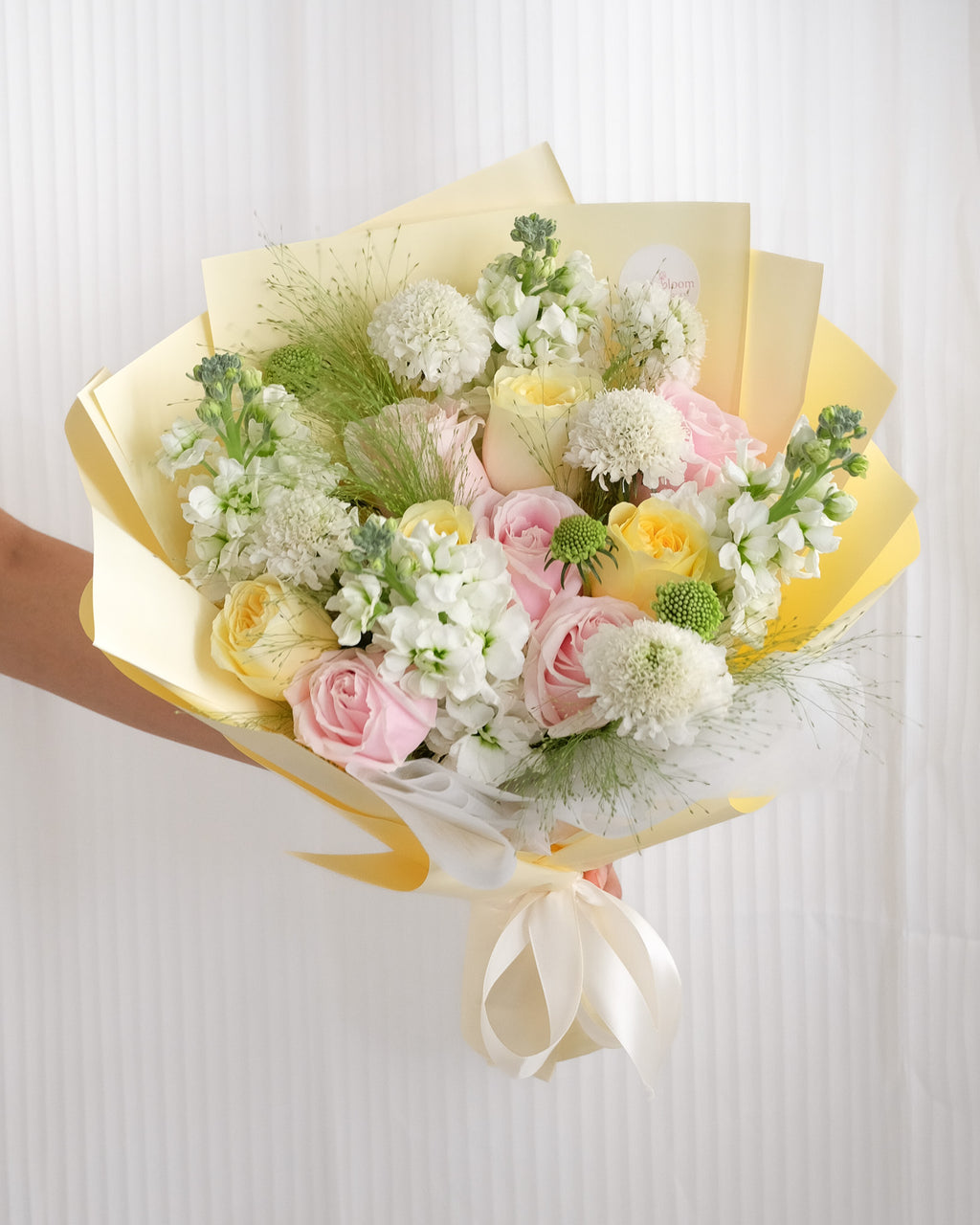 Cherished Moments | Pink Rose & Yellow Rose Bouquet