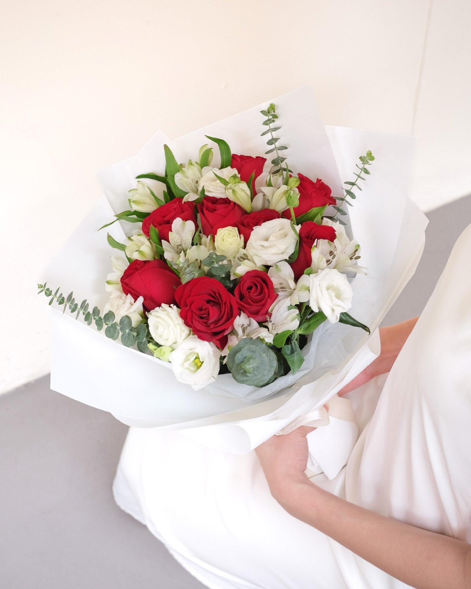 Precious | Red Rose & Alstroemeria Bouquet