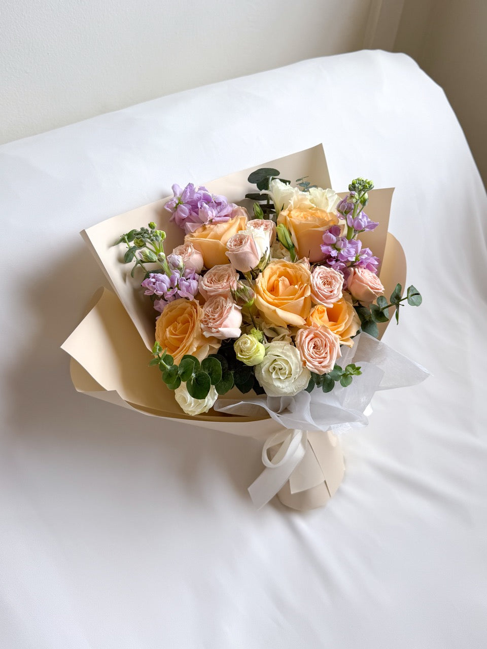 Whimsical Charm | Champagne Rose Bouquet