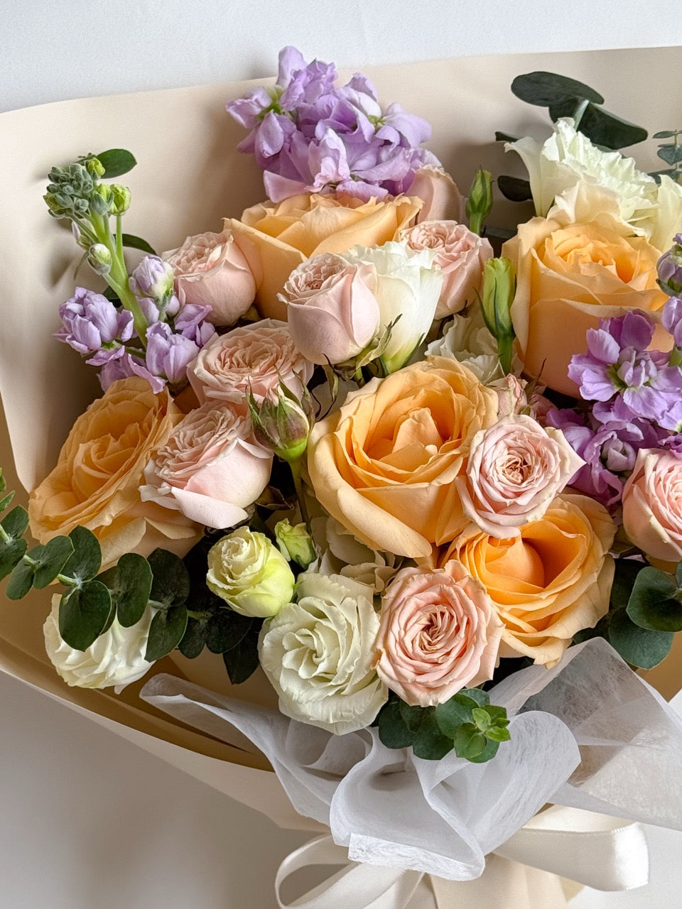 Whimsical Charm | Champagne Rose Bouquet