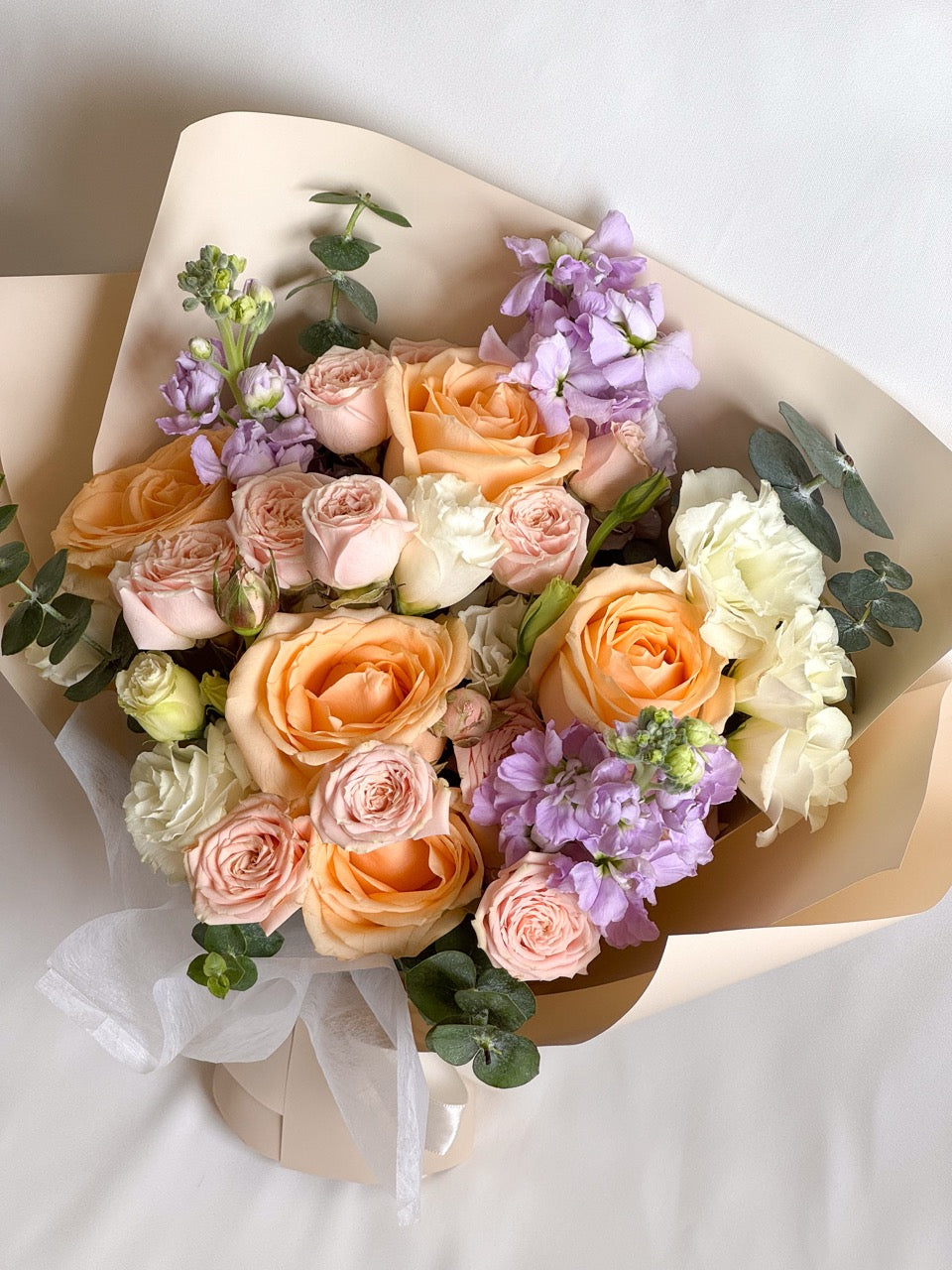 Whimsical Charm | Champagne Rose Bouquet