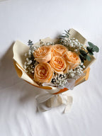 Timeless | Champagne Rose & Baby's Breath Bouquet