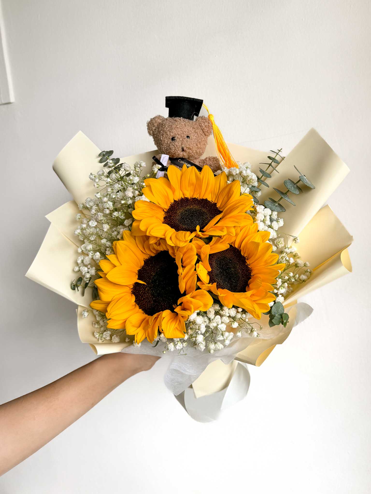 Golden | Sunflower & Baby's Breath Bouquet