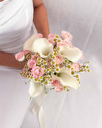 Blushing Vows | White Calla Lily Bridal Bouquet