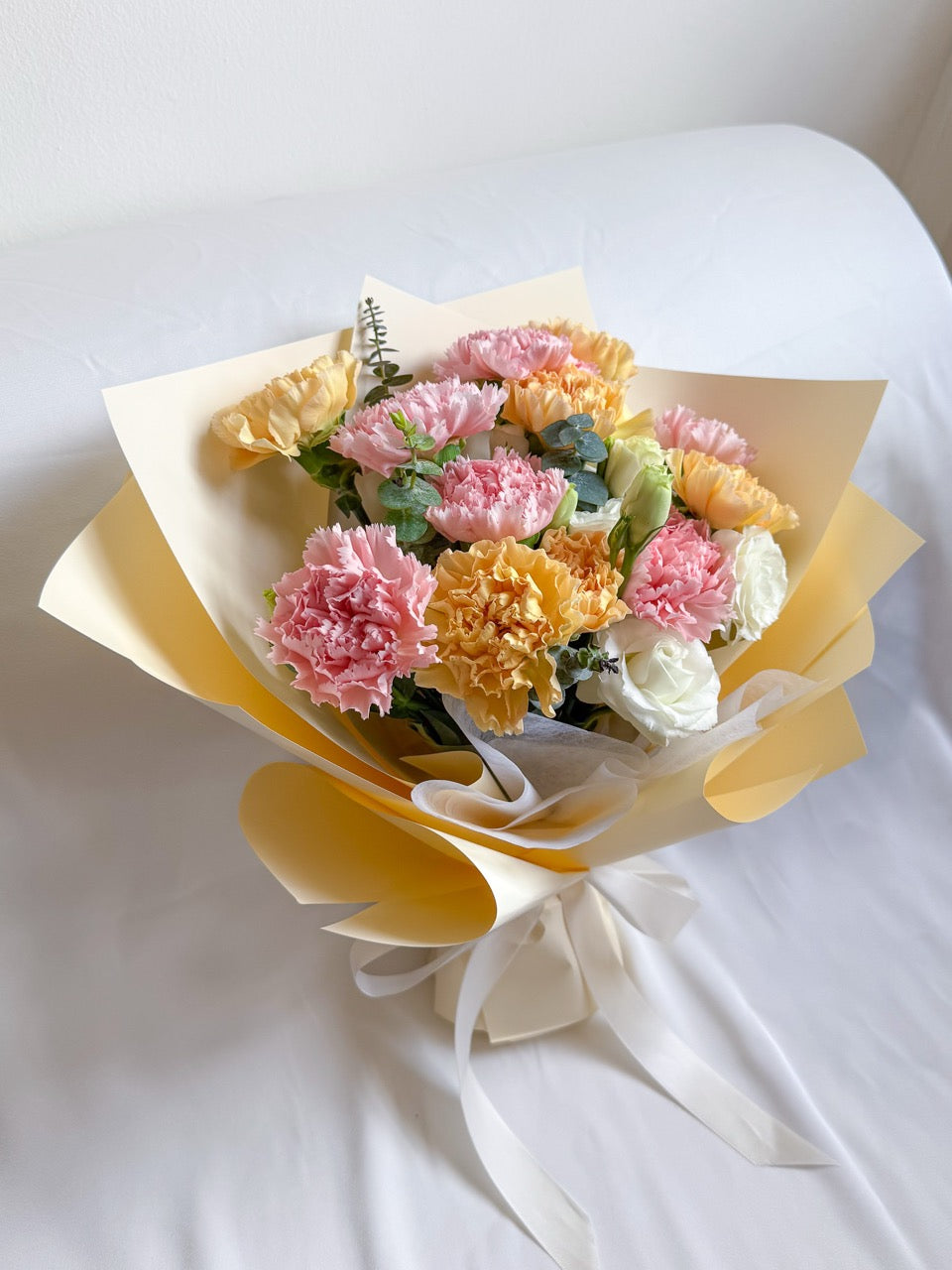 With Love | Pink & Yellow Carnation Bouquet