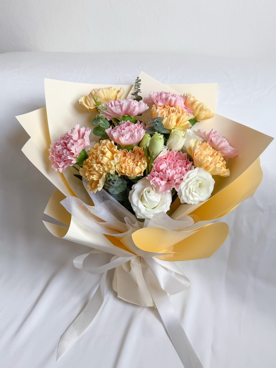 With Love | Pink & Yellow Carnation Bouquet