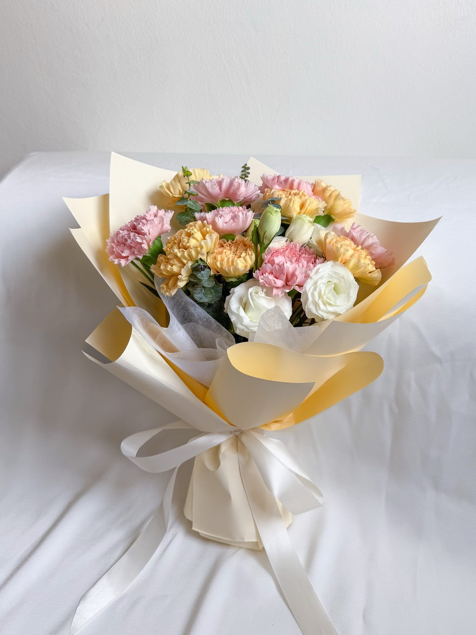 With Love | Pink & Yellow Carnation Bouquet