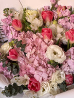 Sweet Promise | XL Pink Tulip & Hydrangea Bouquet