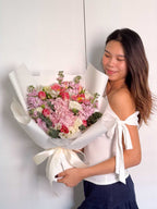Sweet Promise | XL Pink Tulip & Hydrangea Bouquet