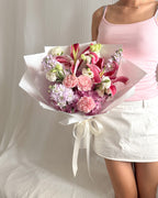 Heartfelt Love | Pink Hydrangea & Lily Bouquet